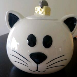 Mud Pie Ceramic cat cookie jar
